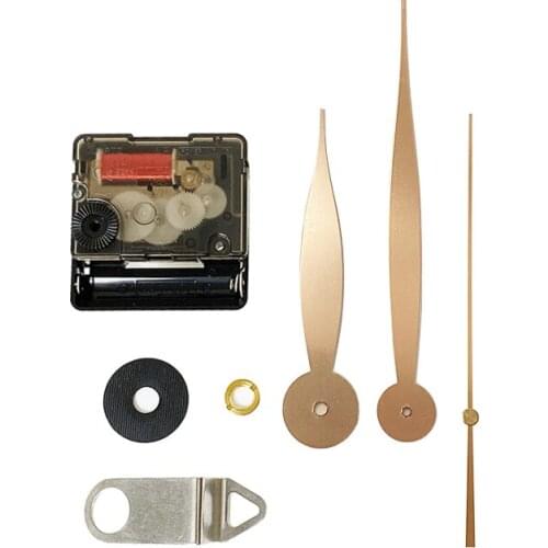 Power High Torque 6mm Shaft Clock Movement Mechanism With 180 Hands Repair Parts Replacement 6mm Gold