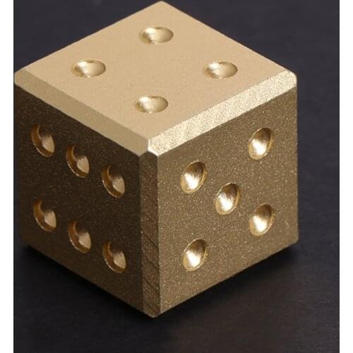 Gold Silver Aluminum Metal Dice Club Bar Drinking Playing Game Tool 16X16X16mm