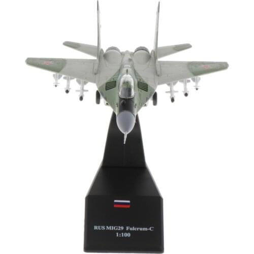 1:100 Scale Russian MIG-29 Fighter Model & Display Stand Collection Gift