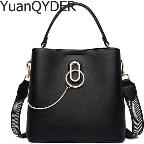Fashion Metal Lock Women Handbagshigh Quality Leather Top-handle Bags Black White Shoulder Crossbody Bag Ladies Casual Tote Bags