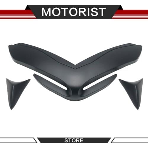 Motorcycle Front Fairing Winglets For Kawasaki Z900 2017-2020 Front Wheel Fender Beak Nose Cone Extension Cover Extender Cowl