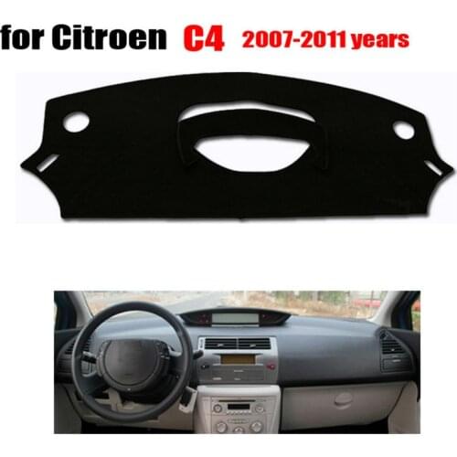 Car dashboard covers mat for Citroen old C4 2007-2011 Left hand drive dashmat pad dash covers Instrument platform accessories