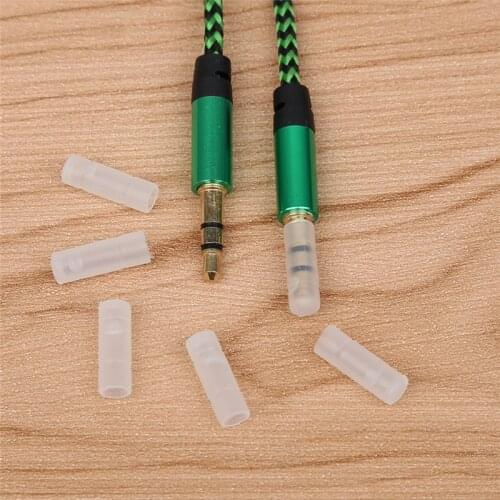 CatXaa 20 Pieces Earphone Cable Dust Plug 3.5mm AUX Audio Jack Case 3.5 Headphone Port Cover Soft Coat for Apple Iphone 5 6 6s