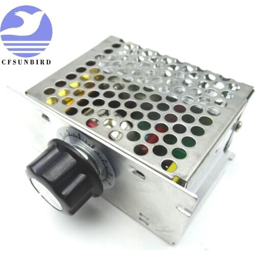 CFsunbird 4000 W 220 V Ajuste SCR Voltage Regulator Controle de Velocidade Do Motor Dimmer Termostato