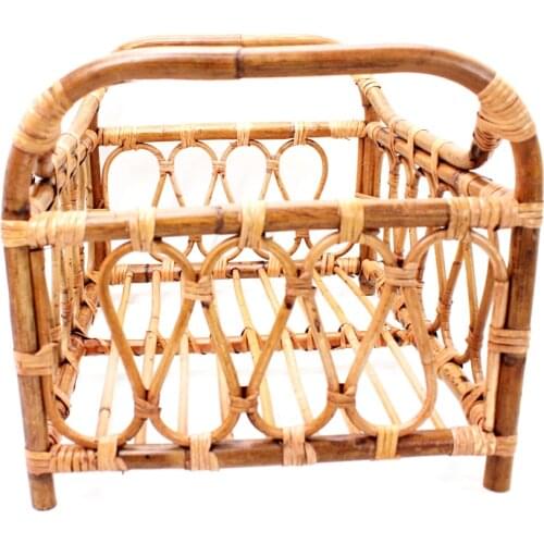 Newborn Photography Props Baby Vintage Woven Basket Photo Shooting Infant Rattan Container Shoot Furniture Posing Accessoire Bed