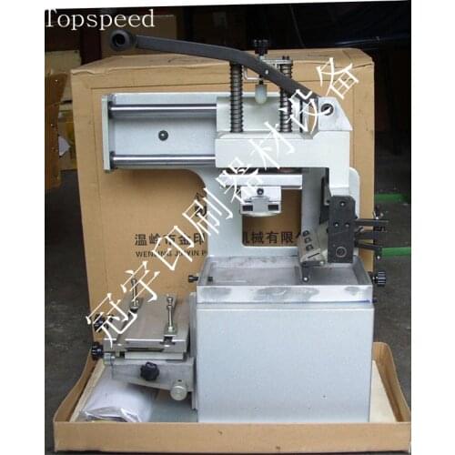 Manual inkwell pad printing machine 1 pad printer + 3 rubber pads + cliche with 3 logos
