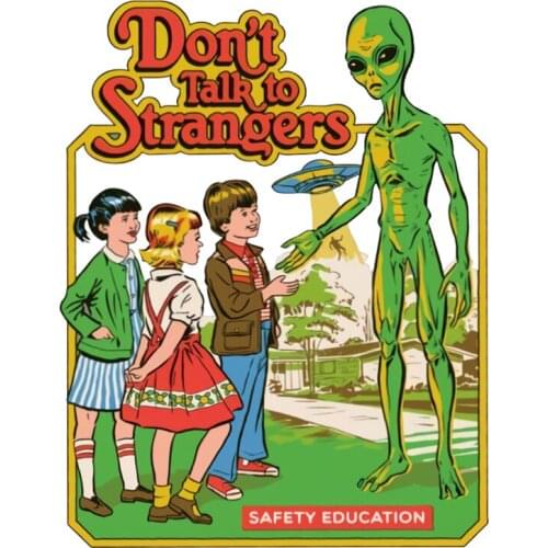 Satan Alien Evil Demon Iron on Transfers for Clothing Strangers Letters Thermal Stickers Patches Strips Appliques for T Shirt