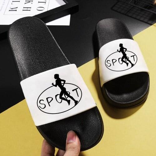 Slippers Women Summer Thick Bottom Indoor Home Slipper ladies shoes woman Flip Flops Zapatillas Sandals Sports letters Slides