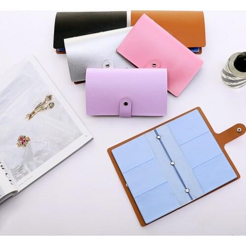 High capacity 156 Bits Card Bag Unisex Business Card Holder PU Leather Credit Card bag