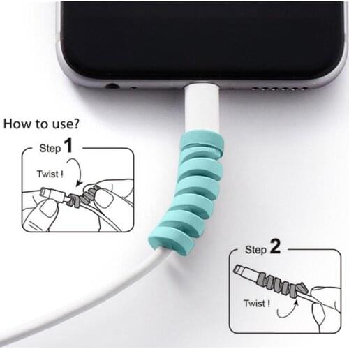 Protector Saver Cover for iPhone Android USB Charger Cable Cord Sleeve