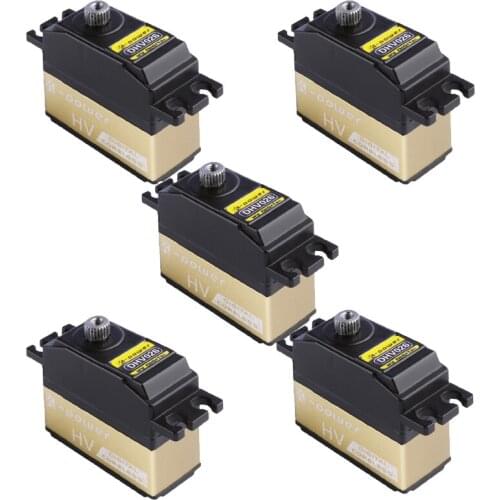 5PCS K-power DHV026 5.5KG/0.11s 4.8V-7.4V HV High Torque Coreless Motor Micro Digital Servo for RC Helicopter Airplane Car Boat