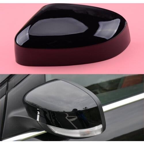 Car ABS Gloss Black Left Side Door Wing Mirror Cap Cover fit for Ford Focus MK3 2012 2013 2014 2015 2016 2017 2018