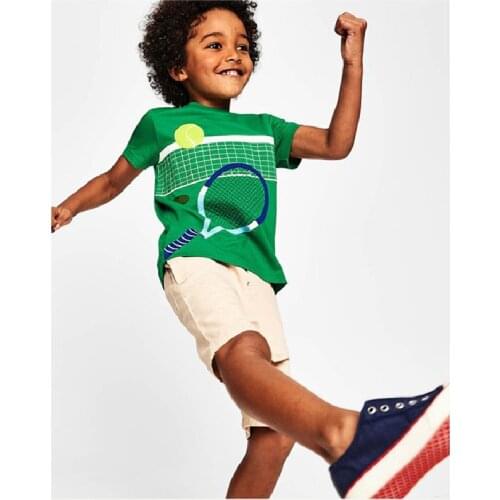 BBD New Children T-Shirt Summer Boys Sport Cotton Short Sleeve O-Neck Top Kids 3-9 Years High Quality Clothes Football Costume