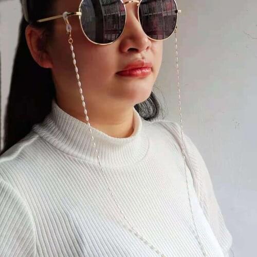 Eyeglasses Chains Rice Shape Beaded Chain Sunglasses Accessories Eyewear Retainer Strap Women Necklace Layers Bracelet Gift