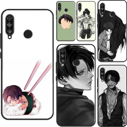Levi Ackerman Attack On Titan For Huawei P40 Lite P20 P30 Pro Nova 5T P Smart 2019 Case For Honor 20 10 X Lite 8X 10i