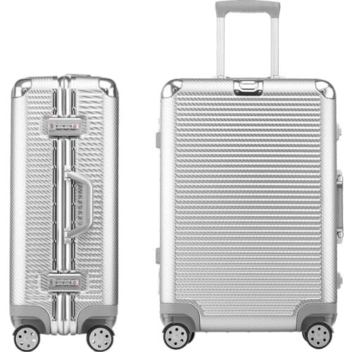 Letrend New Fashion 29 Inch Aluminium Frame Rolling Luggage Universal wheel Trolley Box 20'Boarding Suitcase Women Travel Bag