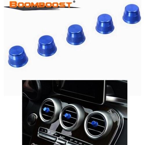 For Benz C Class W205 2015 GLC Class X205 2016 5 pieces 2 colors Car Air Conditioning Vent Outlet Knob Switch Button Cover Cap