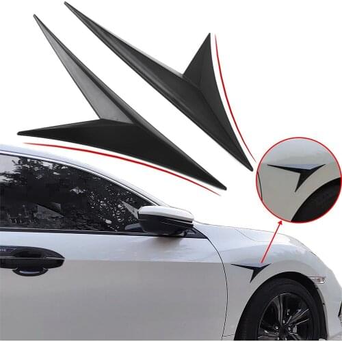 For Civi2015-2020 modified body stickers leaf blade side wing stickers blade side mark shark gills sticker Car styling sticker