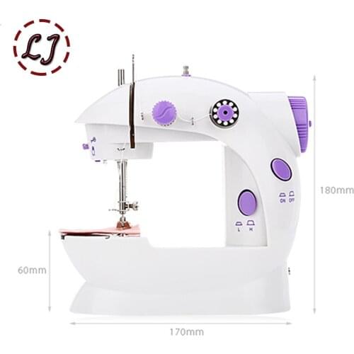 Mini Handheld sewing machines Dual Speed Double Thread Multifunction US Electric Mini Automatic Tread Rewind Sewing Machine