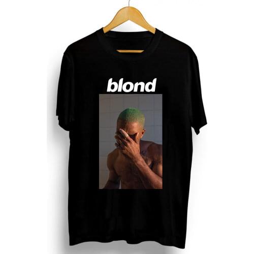 Fashion Rapper Frank Blond Graphics Print T Shirt Funny Cotton Harajuku Tees Casual Short Sleeve Short Summer Hip Hop Tops Men