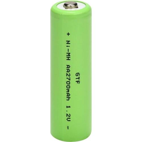 GTF 1.2V AA Battery 2700mah Ni-Mh Rechargeable Battery for Temperature Gun Remote Control Mouse Toys AA 1.2V Ni-MH 14500 Battery