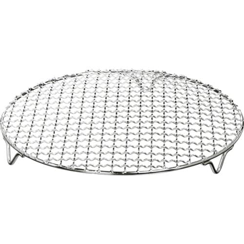 Stainless Steel Round Barbecue BBQ Grill Net Meshes Racks Grid Round Grate Steam Net Camping Hiking Outdoor Mesh Wire Ne