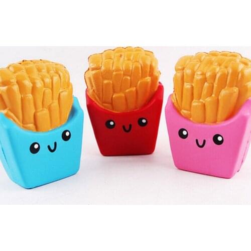 French Fries Jumbo Squishy Toys Elastic PU Stress Relief AntiStress Squishy Squeeze Toys Scented Poke it Squish it Rub it Gift