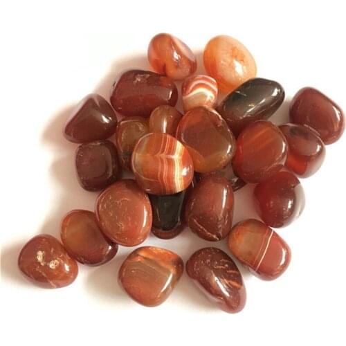 Natural high quality red agate tumbling stone crystal healing stone for sale in bulk