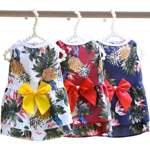 New Pet Dog Dress for Dogs Fancy Dresses Hawaiian Dog Skirt Puppy Cat Clothes for Small Medium Dogs Chihuahua Yorkshire Clothes