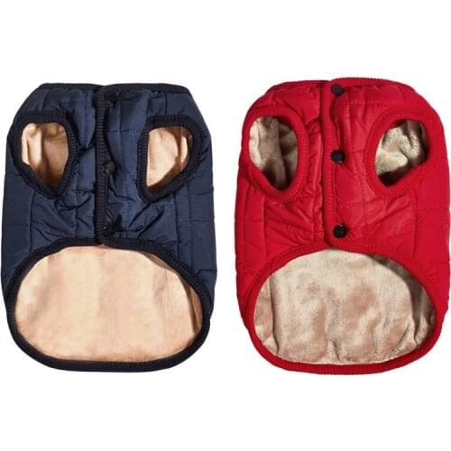 Pet Clothes Pet Dog Vest Jacket Autumn Winter Warm Cotton Dog Coat Chihuahua Pug Pet Dogs Clothing Pet Puppy Outfit Pet Supplies