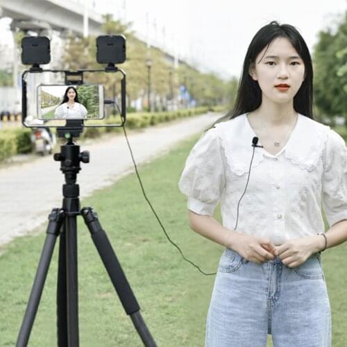 1.5m USB C Lavalier Microphone Lapel Clip-on Mini Mic for Android Mobile Phone Wired Lapel Lavalier Clip-on Microphones