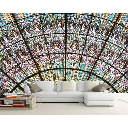 The custom 3D murals,Colorful glass gorgeous fantasy romantic murals papel de parede,living room sofa TV wall bedroom wall paper
