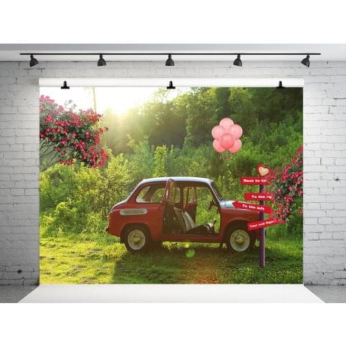 VinylBDS 200x300cm Spring Custom Backgrounds Photography Backdrops Photo Studio Fotografia With Car Backdrop For Photography