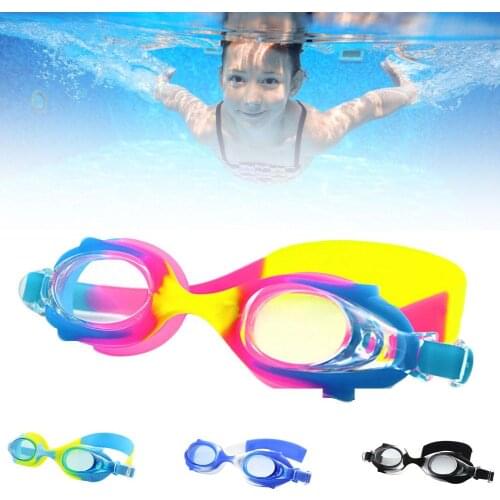 Waterproof Anti-Fog arena swim eyewear water Silicone Big diving goggles Children