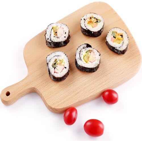 1PCS Pizza plate whole wooden tray barbecue snack western steak dish solid wood sushi square bread wooden tray