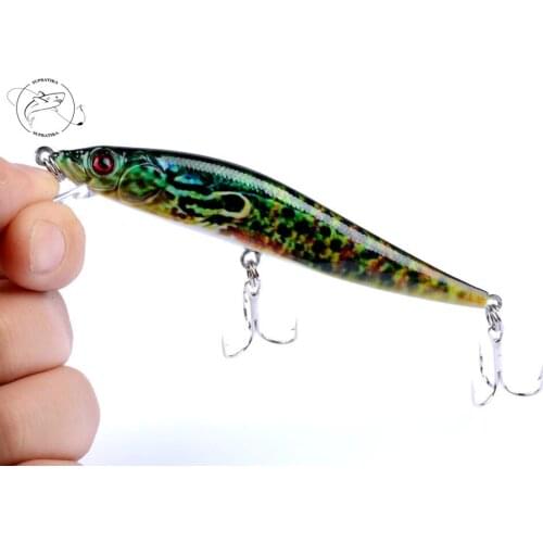 1Pcs Lifelike Minnow Fishing Baits Lures 10cm/10g Suspend Isca Artificial Pesca Lures With 6# Hook For Sea Fishing
