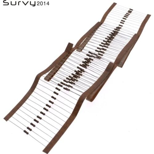 100PCS 0 ohm to 10M 1/4W 0.25W 5% Carbon Film Resistors good quality