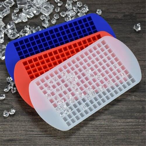 160 Grids Ice Mold Silicone Ice Cube Tray Mould Shape Ball Small Ice Cube Mold Square Shape Silicone Ice Cubes Maker