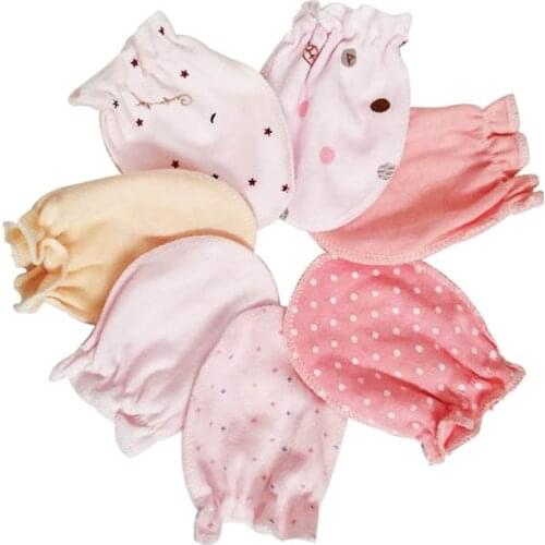 2 Pair/Set New Born Baby Gloves 100% Cotton Infant Mittens Baby Girls Boys Anti-scratches Glove for Newborn Baby Warm Gloves