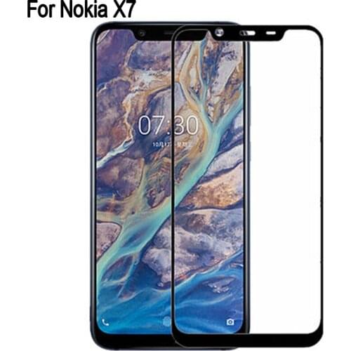 2PCS Full Curved Screen Protector For Nokia X7 Full Cover Tempered Glass For Nokia X 7 Protective Flim nokiax7
