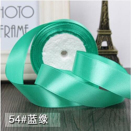 22meter/lot 1"(25mm) (25 yards/roll) Tiffany blue Single Face Satin Ribbon Gift Wrapping Christmas ribbons Sewing Fabric Hand