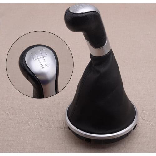 5 Speed Gear Shift Knob Stick Gaiter Boot Shifter Cover Fit For Skoda Fabia MK2 Roomster Car Accessories