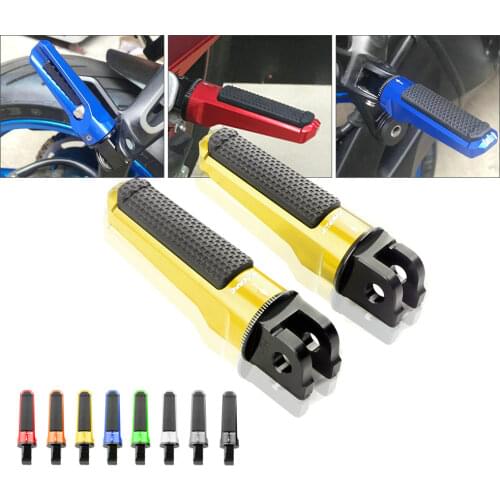 Motorcycle CNC Aluminum Rear Foot Pegs Footrest Passenger Footpegs for HONDA CBR 250R 300 500 600RR F5 900 954 929 CBR1000RR