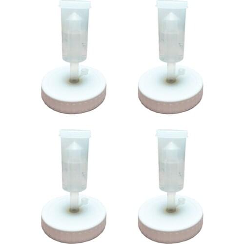 4Pc Mouth Mason Jars Lids Fermenting Lids with Airlocks Fermentation Kit for Making Sauerkraut in Wide Mouth Mason Jars