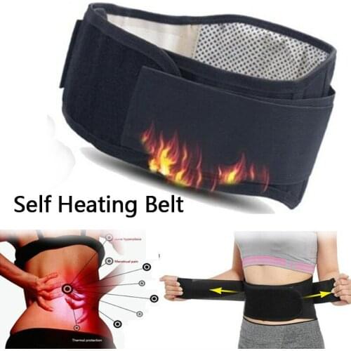 Magnetic Therapy Back Tourmaline Self Heating Adjustable Waist Support Belt Lumbar Brace Massage Band Health Care Tool