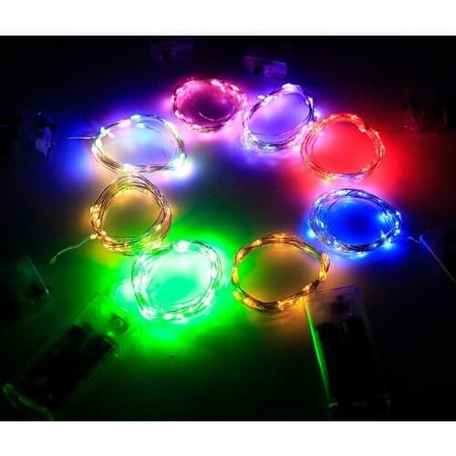 Battery Box Copper Light String Cake Decoration Gift Box LED String Lamp Christmas Decoration Copper Wire Colored Lights