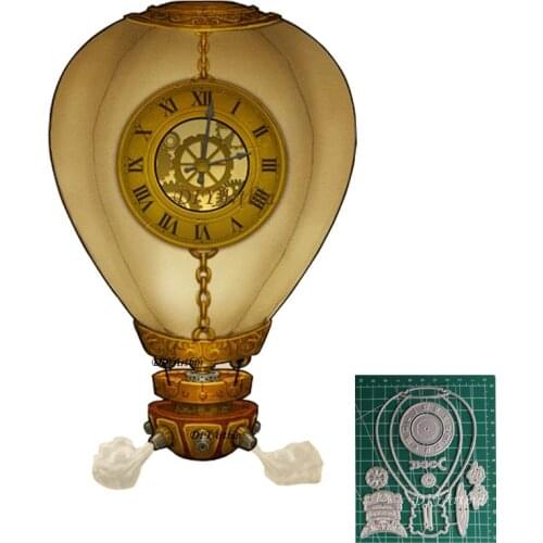 Steampunk Hot Air Balloon Metal Cutting Dies New 2021 Layering Dies Scrapbooking Paper Craft Stencils Dies Card Making
