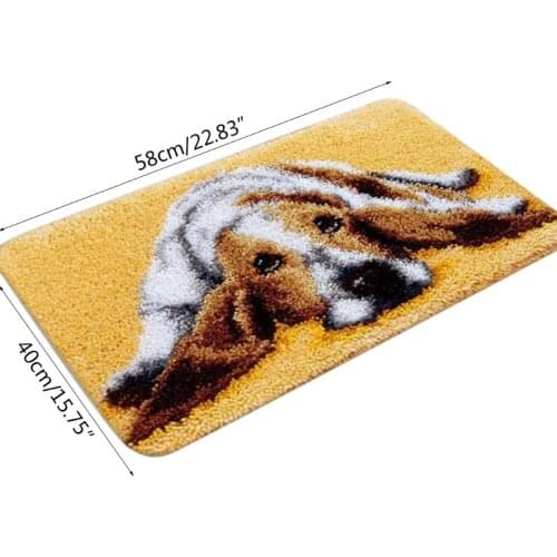 Cartoon Latch Hook Kits for DIY Throw Rug Carpet Crochet Segment Embroidery Material Needlework