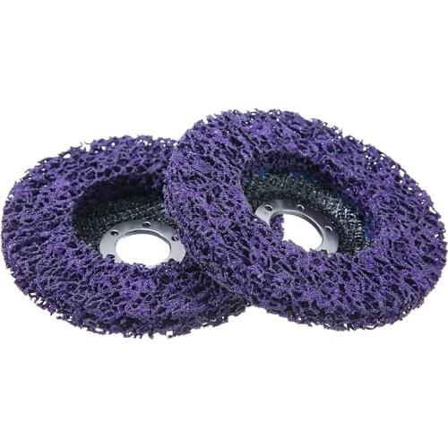 2Pcs 4.5" Poly Strip Disc Wheel Car Paint Rust Removal Clean Angle Grinder Grinding Abrasive Wheels 115mm