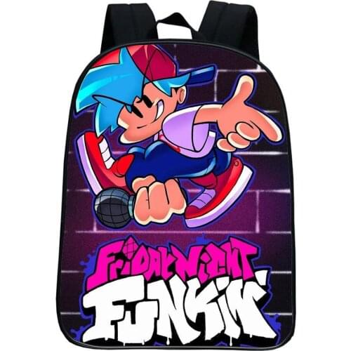 Friday Night Funkin Backpack Music Rhythm Game Kindergarten Rucksack Children Cartoon Knapsack Boys Girls Bookbags Mochila